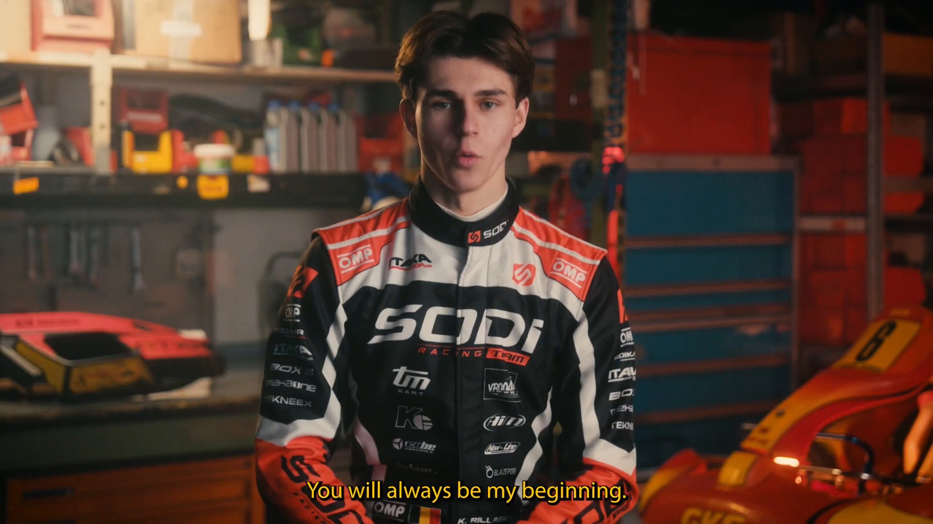 Racing suit frame from Goodbye Karting