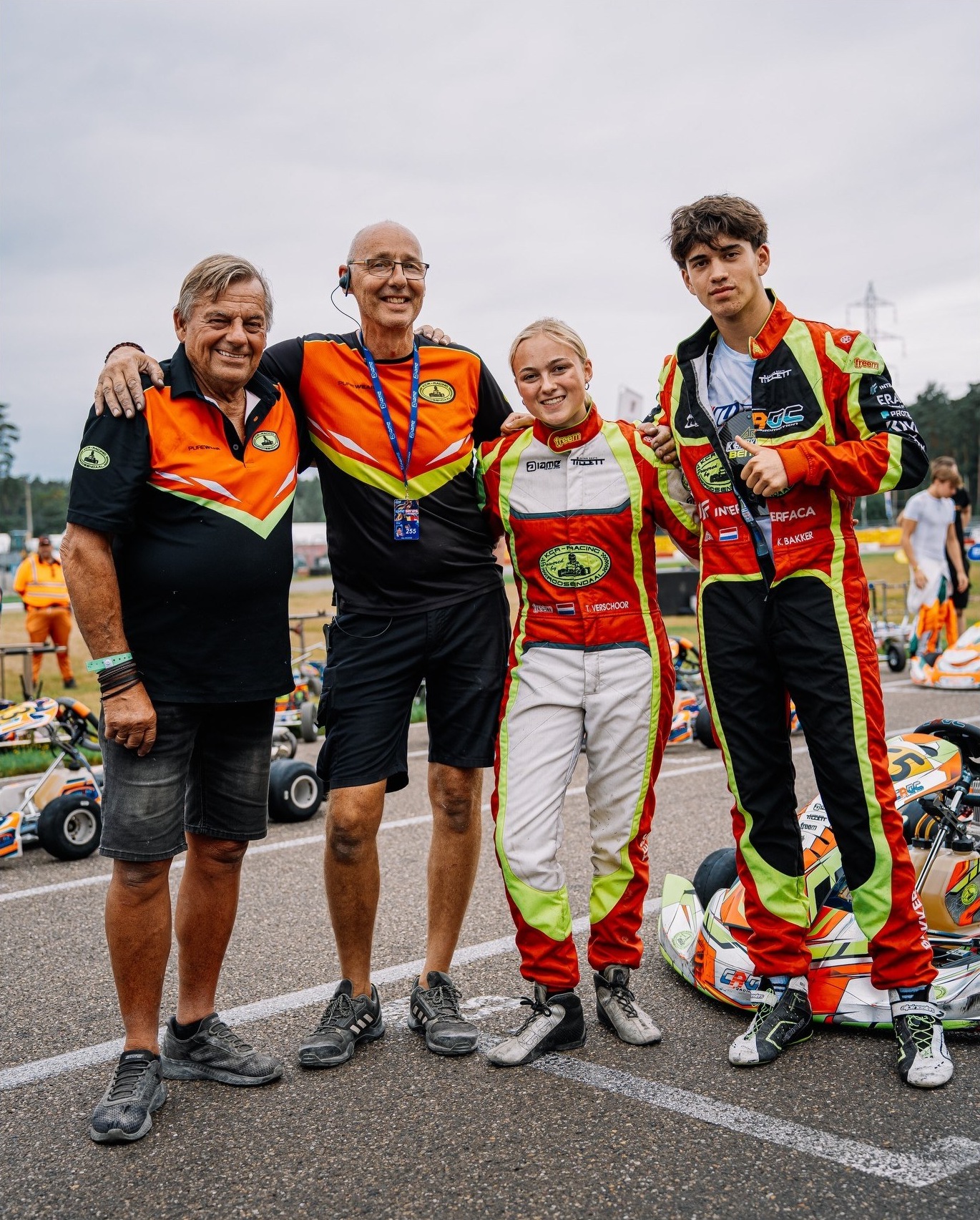 Team portrait after the race
