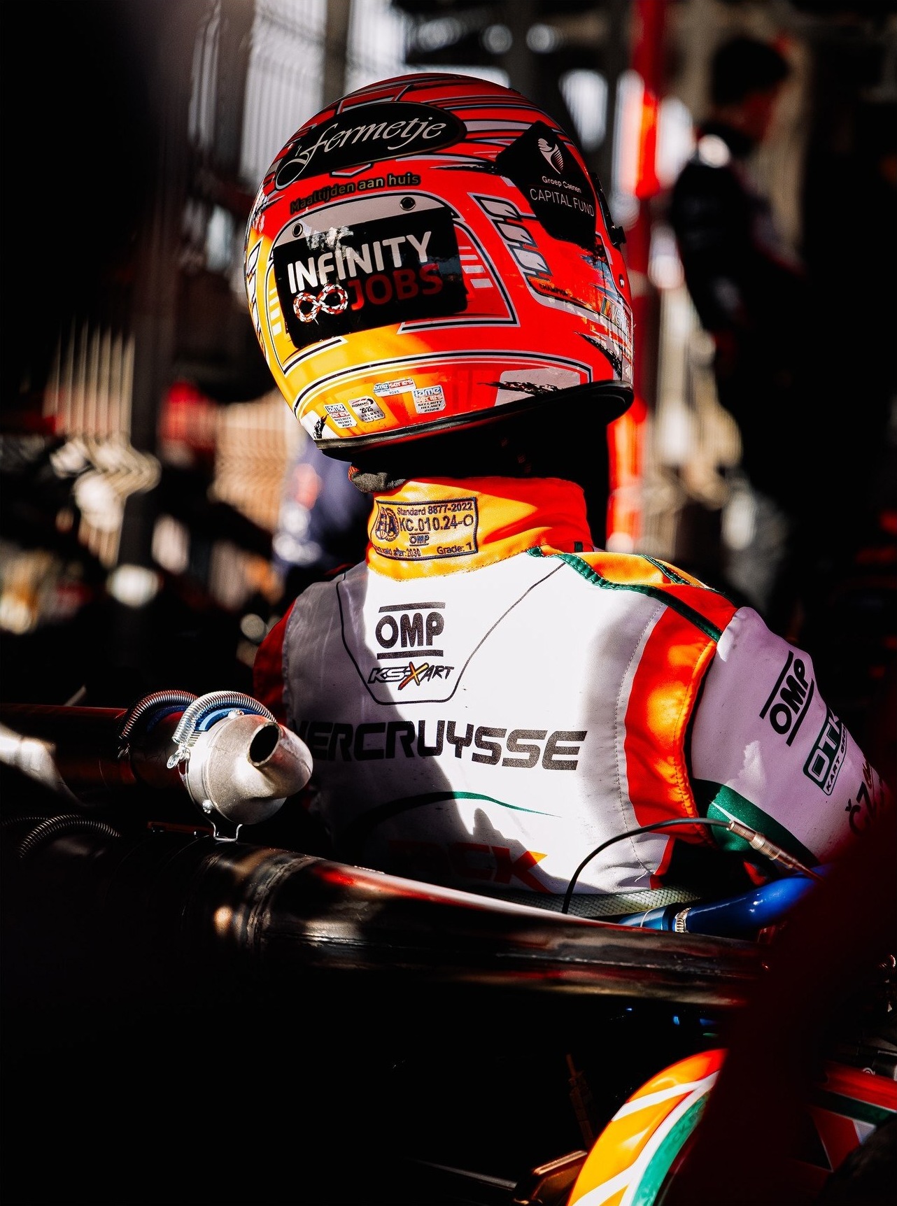 Driver waiting in the kart, IAME Winter Cup in Valencia