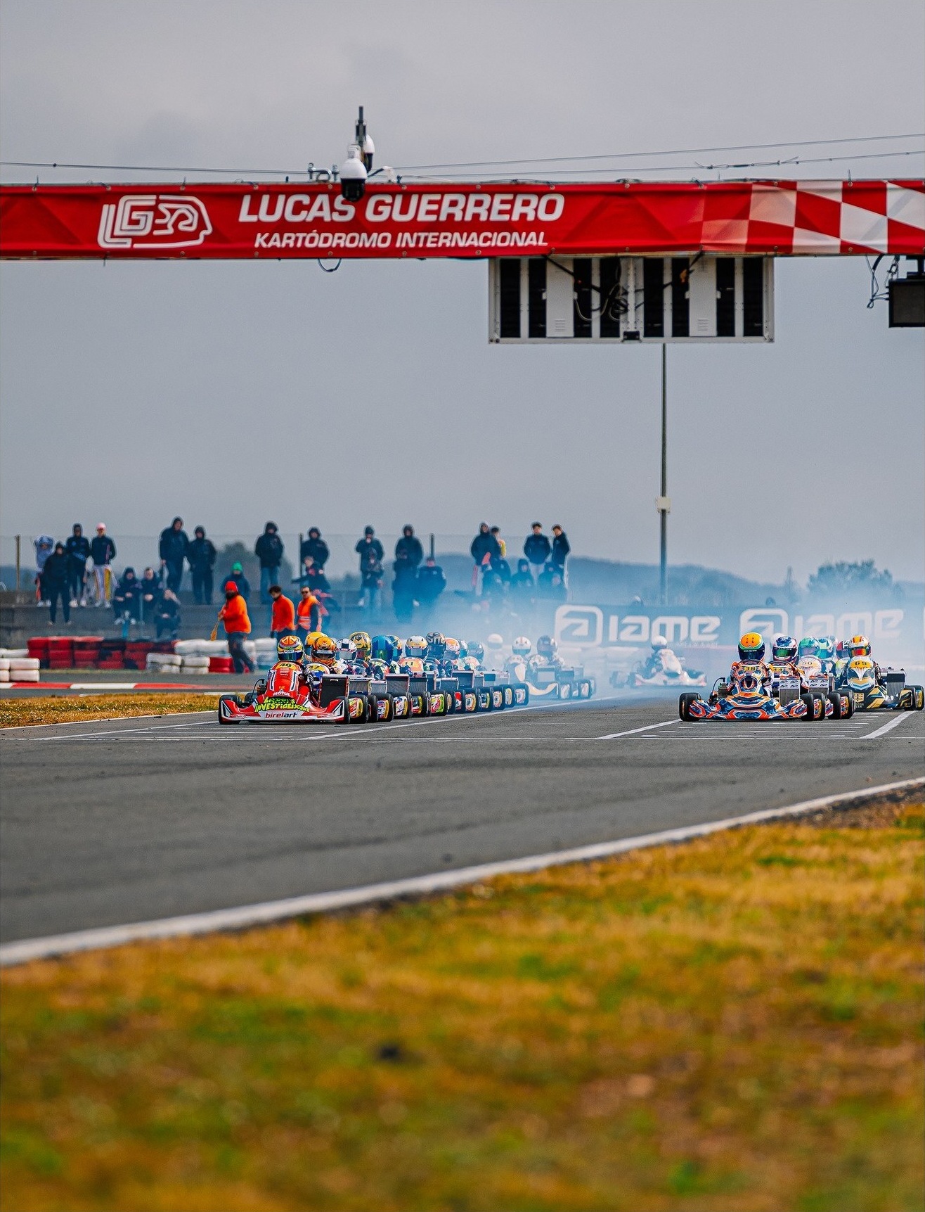 Karts through the corner, IAME Winter Cup in Valencia